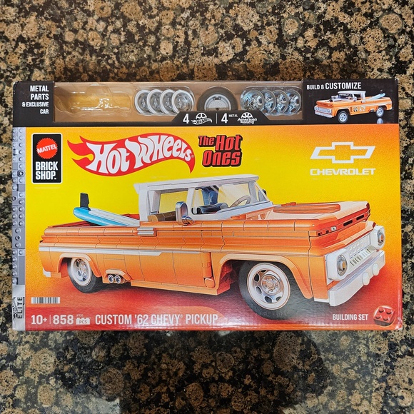 Brick Shop Hot Wheels Custom 62 Chevy Pickup Hot Ones Building Toy Kit *No Car - Picture 2 of 9